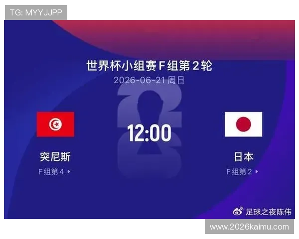 世界杯突尼斯对阵日本比赛日程安排及详细时间表一览
